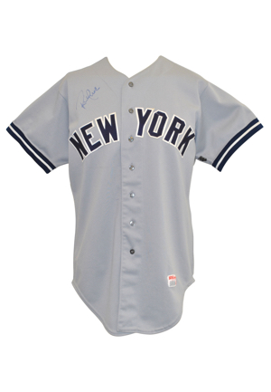 1980 Rick Cerone New York Yankees Game-Used & Autographed Road Jersey (JSA)