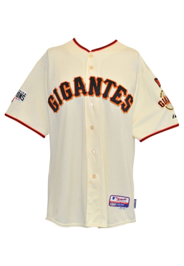 Lot Detail - 5/5/2015 Brandon Crawford San Francisco Giants 'Los Gigantes'  Game-Used Home Jersey (MLB Hologram)