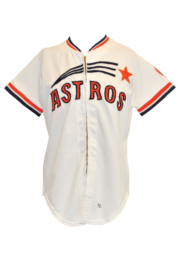 Lot Detail - 1972 Bob Watson Houston Astros Game-Used Home Jersey