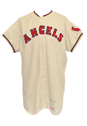 1970 Alex Johnson California Angels Game-Used Home Flannel Jersey (AL Batting Champion Season)