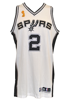 10/28/2014 Kawhi Leonard San Antonio Spurs Game-Issued Home Jersey (Season Opener • Ring Ceremony Night)