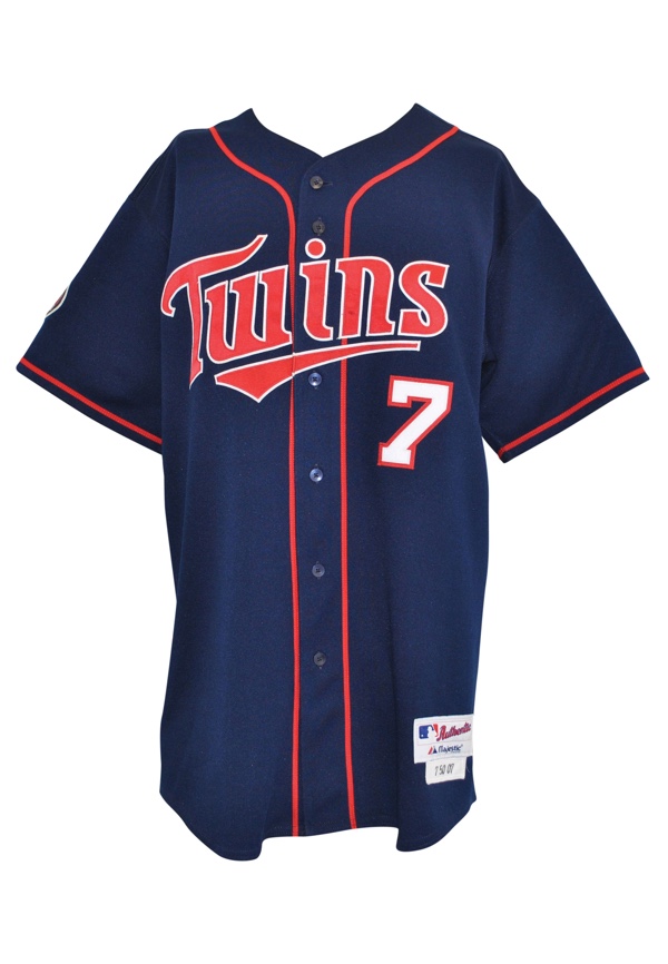 2007 Joe Mauer Game Worn Minnesota Twins Jersey.  Baseball, Lot #82194