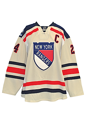 1/2/2012 Ryan Callahan New York Rangers Game-Used Winter Classic Road Jersey (Steiner Sports LOA • Captains "C")