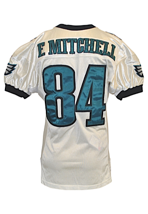 2002 Freddie Mitchell Philadelphia Eagles Game-Used Road Jersey (Eagles LOA • MeiGray LOA)