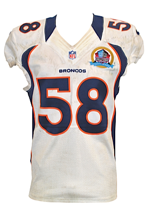 12/6/2012 Von Miller Denver Broncos Game-Used Road Jersey (Broncos LOA • Panini COA • Photo-Matched)