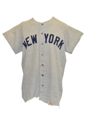 1969 Bobby Murcer New York Yankees Game-Used Road Flannel Jersey (Rare)