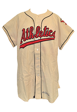 1960 Pete Daley Kansas City Athletics Game-Used Home Flannel Jersey