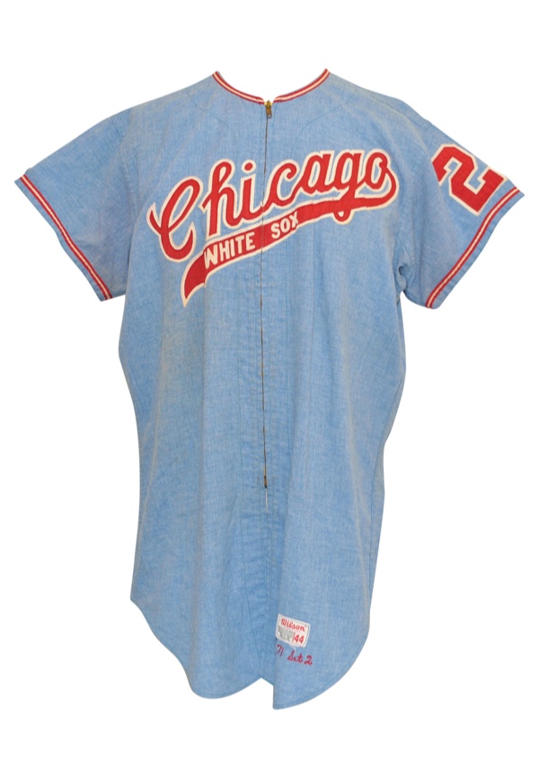 Lot Detail - 1971 Chicago White Sox Jerseys — Mike Hershberger Home & Bob  Spence Road (2)