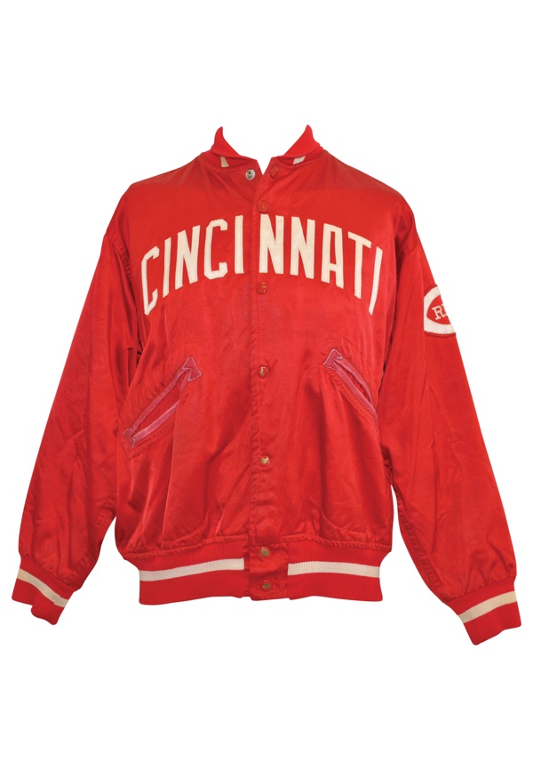 Lot Detail - Mid 1970s Pete Rose Cincinnati Reds Player-Worn Dugout Satin  Jacket