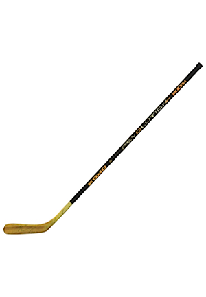 Mario Lemieux Pittsburgh Penguins Game-Used & Autographed Hockey Stick (JSA)