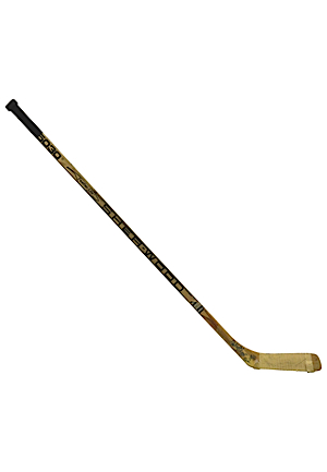 1985-86 Paul Coffey Edmonton Oilers Game-Used & Autographed 200th Goal Hockey Stick (JSA)