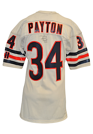 Mid 1980s Walter Payton Chicago Bears Game-Used Road Jersey