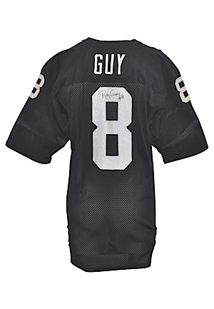 Early 1980s Ray Guy Los Angeles Raiders Game-Used & Autographed Home Jersey (JSA)
