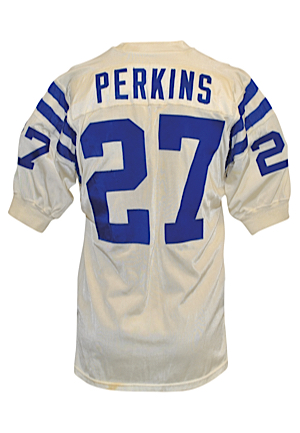 1970-71 Ray Perkins Baltimore Colts Game-Used Road Jersey