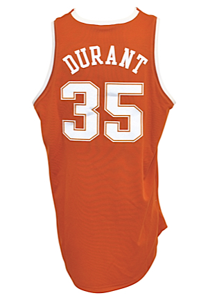 2006-07 Kevin Durant Texas Longhorns Game-Used & Autographed Road Jersey (Full JSA LOA • Sourced Directly From Durant • National College PoY)