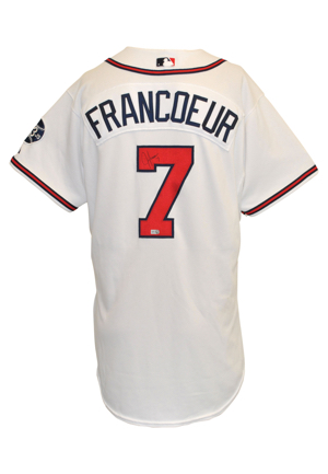 6/25/2007 Jeff Francoeur Atlanta Braves Game-Used & Autographed Home Jersey (JSA • MLB Hologram)