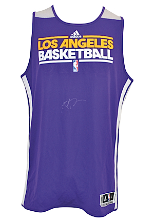 Kobe Bryant Los Angeles Lakers Player-Worn & Autographed Practice Jerseys (3)(JSA • Lakers LOAs)