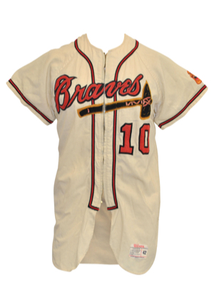 1962 Bob Buhl Milwaukee Braves Game-Used & Autographed Home Flannel Jersey (JSA)