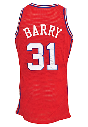 1997-98 Brent Barry Los Angeles Clippers Game-Used Road Jersey