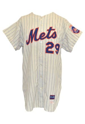 1969 Dan Frisella New York Mets Game-Used Pinstripe Home Flannel Jersey (Championship Season)