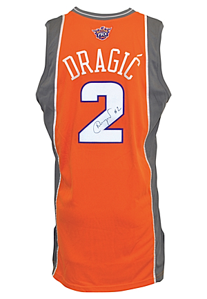 2009-10 Goran Dragic Phoenix Suns Game-Used & Autographed Road Jersey (JSA)