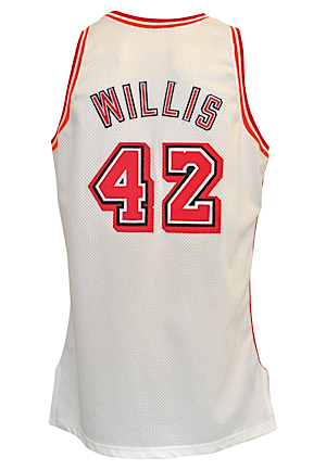 1994-95 Kevin Willis Miami Heat Game-Used Home Jersey (Photo-Matched)