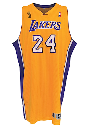 10/26/2010 Kobe Bryant Los Angeles Lakers Game-Used & Autographed Uniform (2)(Full JSA LOA • Panini LOA • DC Sports LOA • Ring Ceremony Night)