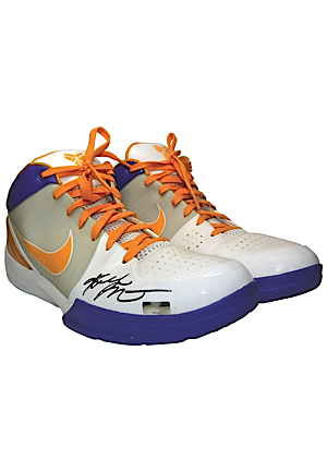 5/19/2009 Kobe Bryant Los Angeles Lakers NBA Playoffs Game-Used & Autographed Sneakers (Full JSA LOA • Panini LOA • 40-Point Performance • Championship Season • Finals MVP)