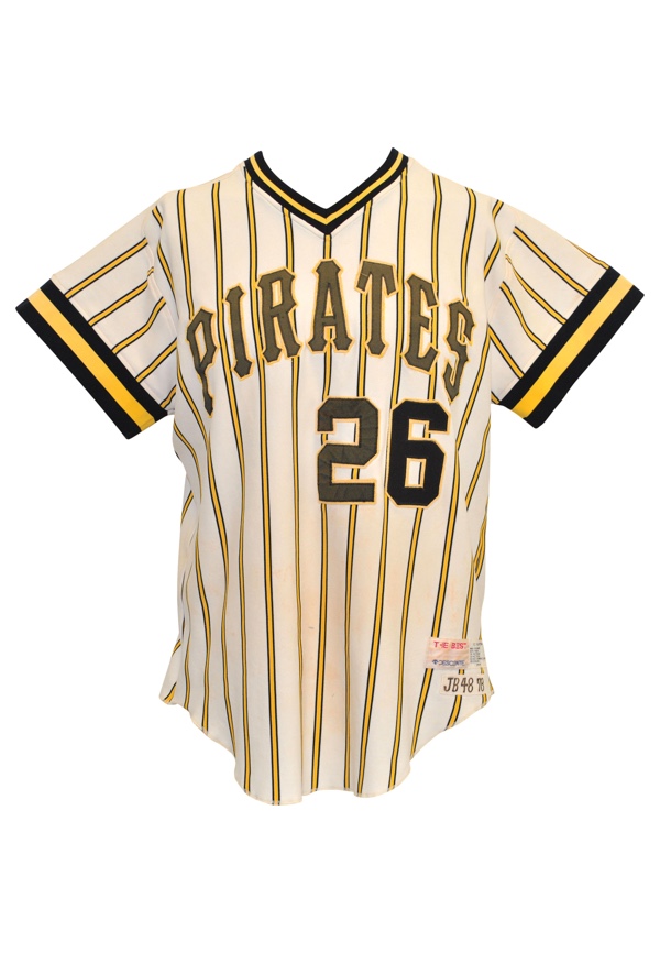 Lot Detail - 1978 Jim Bibby Pittsburgh Pirates Game-Used Pinstripe Home  Jersey (Apparent Photo-Match)