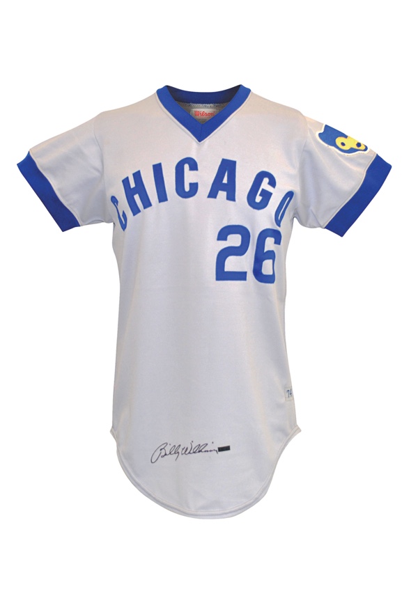 Lot Detail - 1974 Billy Williams Chicago Cubs Game-Used & Autographed Road  Jersey (JSA • Scarce Example of a Rarely Offered HOFer)
