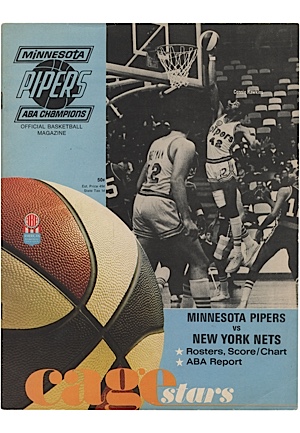1968-1974 ABA Sporting News Guides With Minnesota Pipers vs New York News Official Game Program (12)