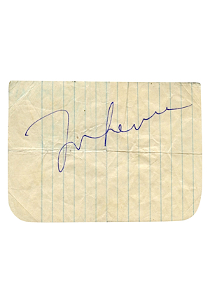 John Lennon Autograph Cut (Full JSA LOA)
