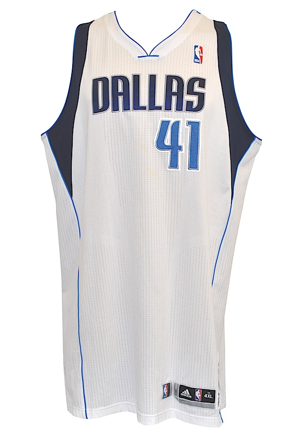 Lot Detail - 2011-12 Dirk Nowitzki Dallas Mavericks Game-Used Home ...