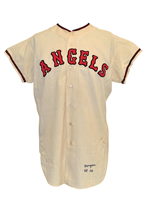1962 Tom Morgan Los Angeles Angels Game-Used Home Flannel Jersey