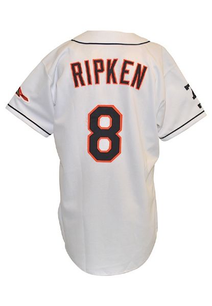 1999 Cal Ripken Jr. Baltimore Orioles Game-Used & Autographed Home Jersey (Steiner Hologram • Photos of Cal Signing • Ripken Sr. Memorial)