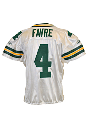 2007 Brett Favre Green Bay Packers Game-Used Road Jersey (MVP Season • Teammate LOA)