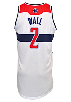2011-12 John Wall Washington Wizards Game-Used Home Jersey
