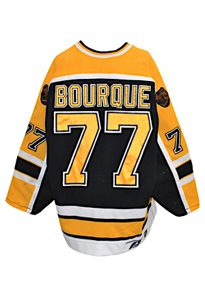 1999-00 Ray Bourque Boston Bruins Game-Used Road Captains Jersey (Boston Bruins COA • Team Stamp)