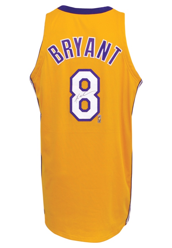 Kobe Bryant Los Angeles Lakers Game Worn Jersey From Final NBA