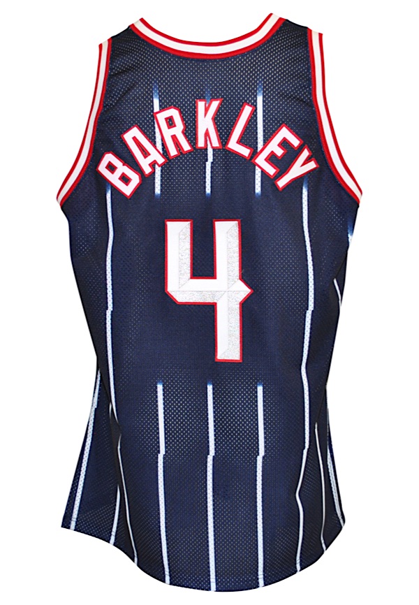 Lot Detail - 1996-97 Charles Barkley Game Worn Houston Rockets Jersey