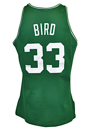 1991-92 Larry Bird Boston Celtics Game-Used & Autographed Road Jersey (JSA • Final Season)