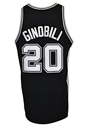 2004-05 Manu Ginobili San Antonio Spurs Game-Used Road Jersey (Championship Season)