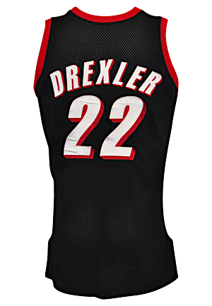 1992-93 Clyde Drexler Portland Trail Blazers Game-Used Road Jersey