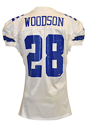 1998 Darren Woodson Dallas Cowboys Game-Used Home Jersey (Pounded With Multiple Repairs)