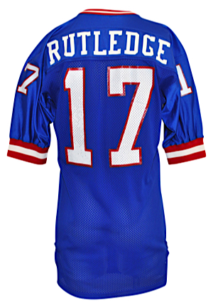 1989 Jeff Rutledge New York Giants Game-Used Home Jersey (Equipment Manager LOA)