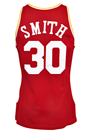 1993-94 Kenny Smith Houston Rockets Game-Used Road Jersey (Championship Season • Sourced From Equipment Managers Family)