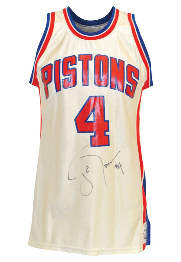 1990-91 Joe Dumars Game Worn Detroit Pistons Jersey