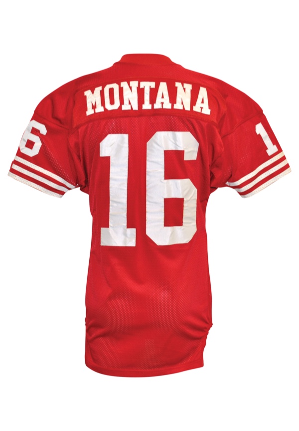 joe montana game worn jersey