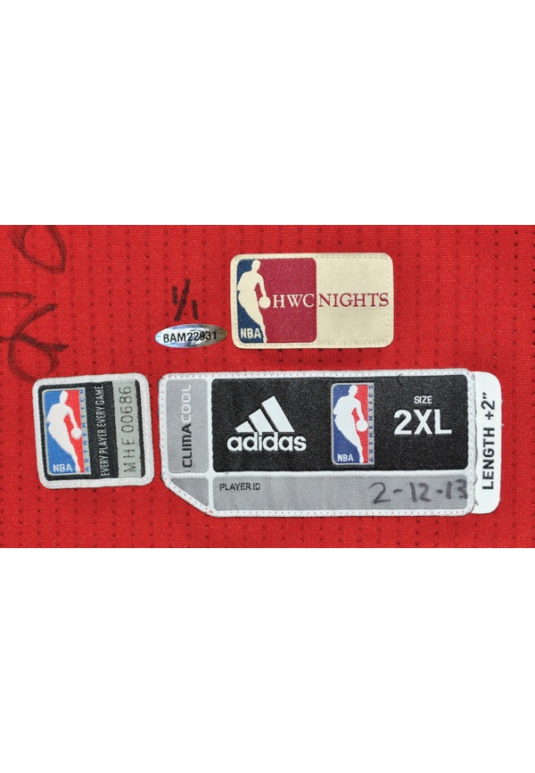  LeBron James Signed 2013 Miami Heat NBA Finals MVP Patch  Authentic Jersey , UDA : Sports & Outdoors