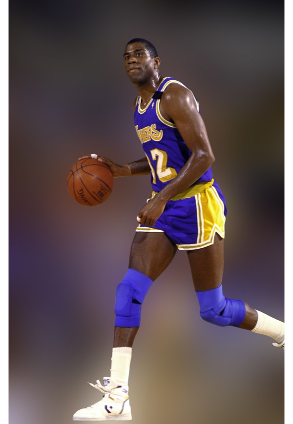 1988-89 Magic Johnson Los Angeles Lakers (MVP Season) Game Worn